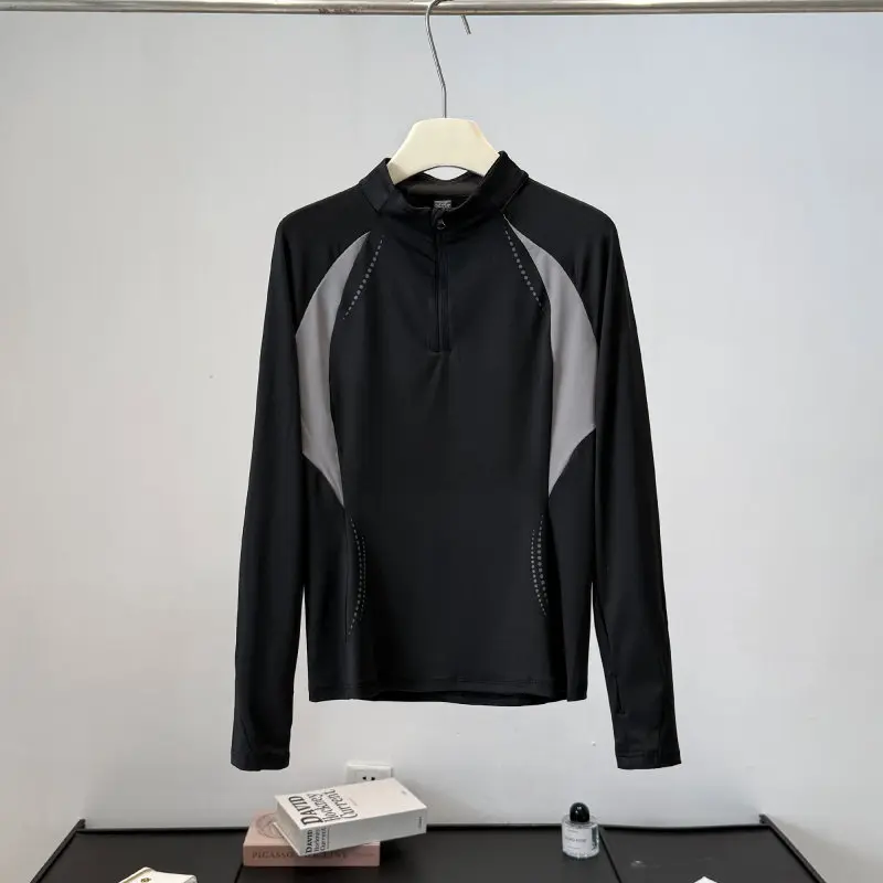 Cycling - Dames herfst outdoor half-zip shirt met