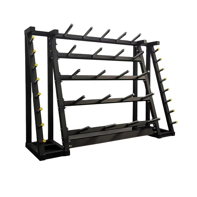 Fitness Equipment - Opvouwbaar multifunctioneel stalen rek voor halterplaten,