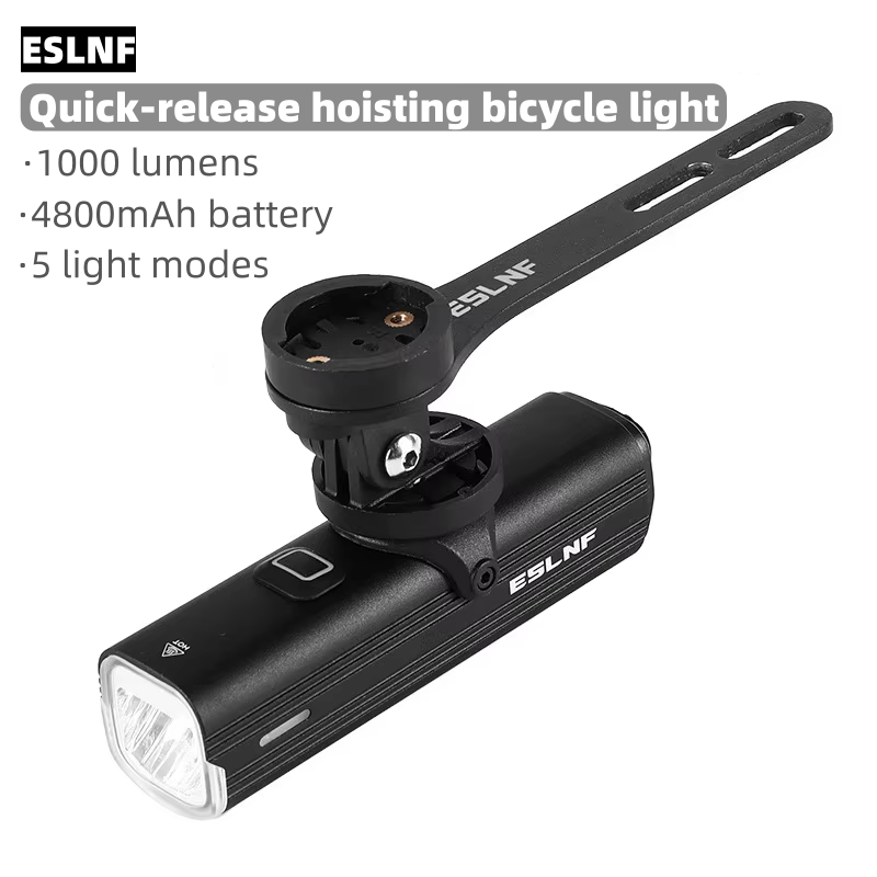 Rechargeable Bicycle Headlight 1000 Lumen - ESLNF Fietskoplamp 1000 Lumen 4800mAh Fietslamp