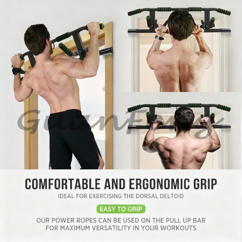 Door Pull Up Bar No Screw - Deurframe Pull-Up Chin-Up Dip Bar zonder