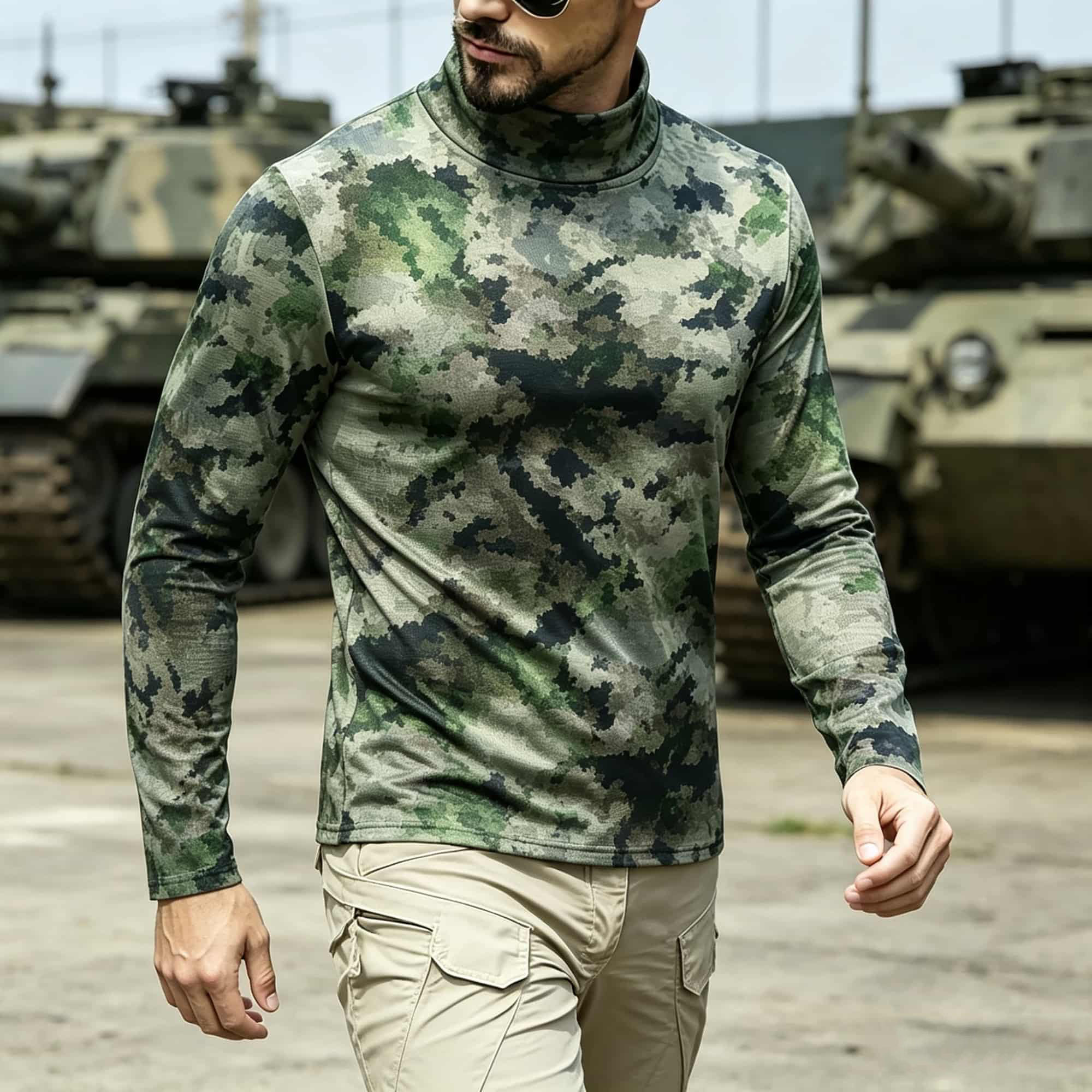 Hiking - Tactisch camouflageprint shirt met lange mouwen