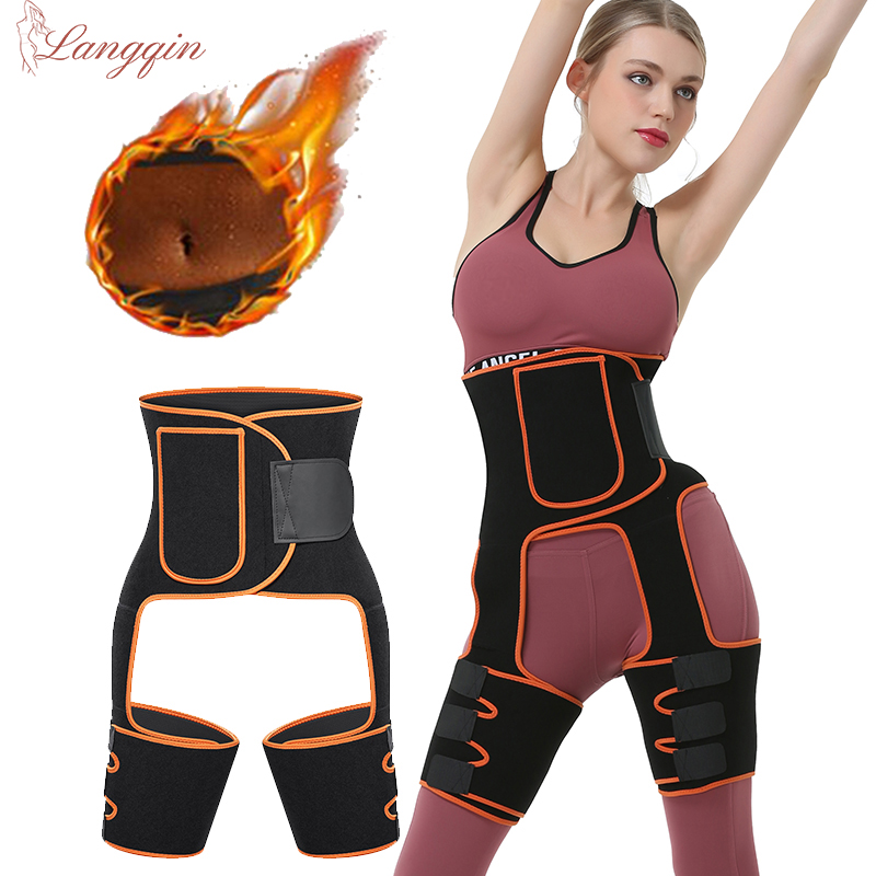 Sweat Waist Trainer Belt Neoprene - Afslankende Vetverbranding Kompres Sauna Zweetbanden Been
