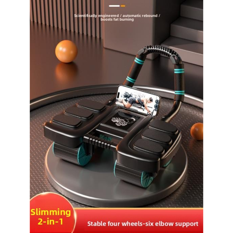 Zes Elleboogsteunen, Buikspier - Ab Roller Wheel With Elbow Support recensie en prijs