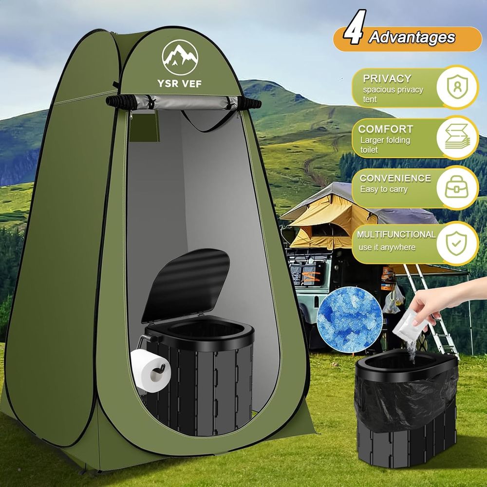 Draagbare toilettas, kampeerto - Camping recensie en prijs
