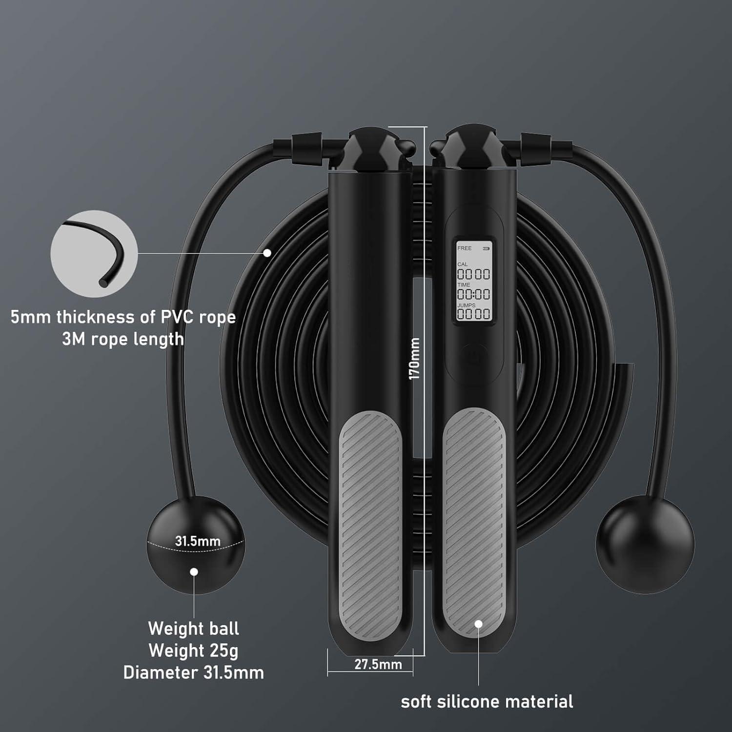 2-in-1 slim digitaal gewogen s - Smart Jump Rope Digital Counter recensie en prijs