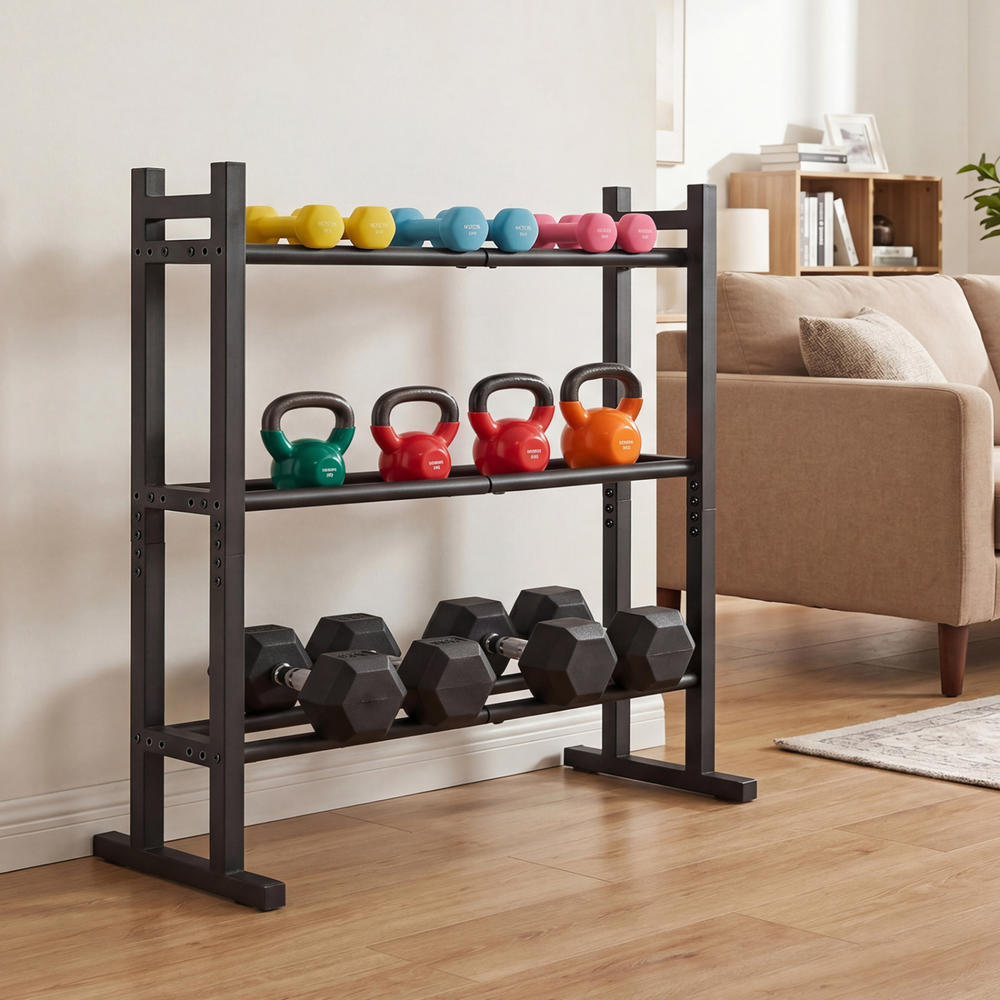 Zware 3-laags dumbbellrek, poe - Fitness Equipment recensie en prijs