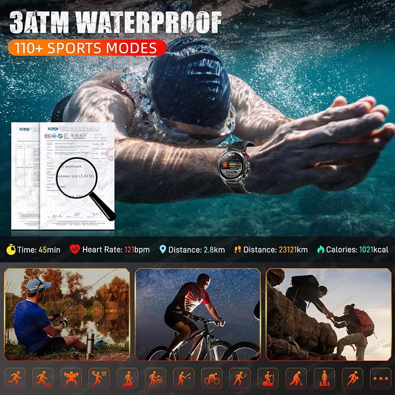 Militaire 540mAh GPS Smart Wat - Resistance Bands Set With Handles recensie en prijs