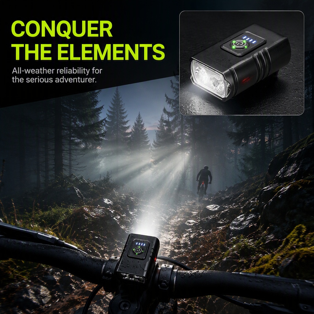Fietslamp USB Oplaadbare LED F - Rechargeable Bicycle Headlight 1000 Lumen recensie en prijs
