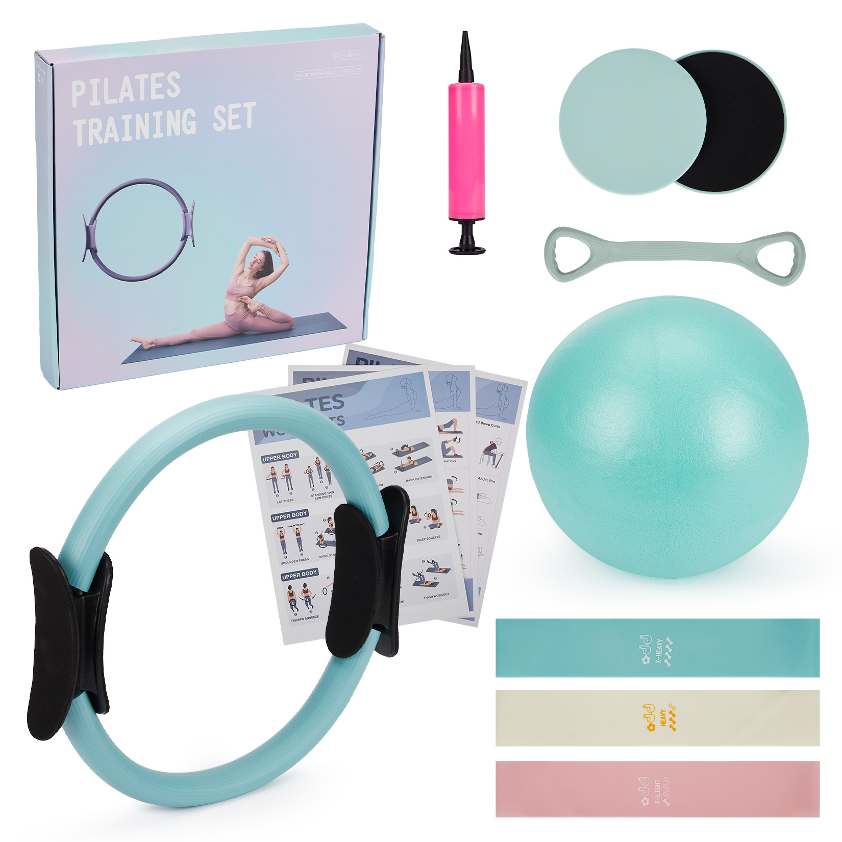 Pilates trainingsset, 6-in-1 p - Pilates Bar Kit With Resistance Bands recensie en prijs