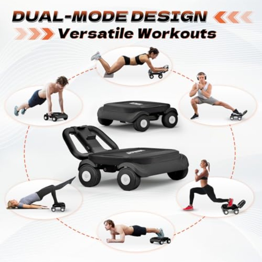Ab Roller Wheel voor thuisgym  - Ab Roller Wheel With Elbow Support recensie en prijs